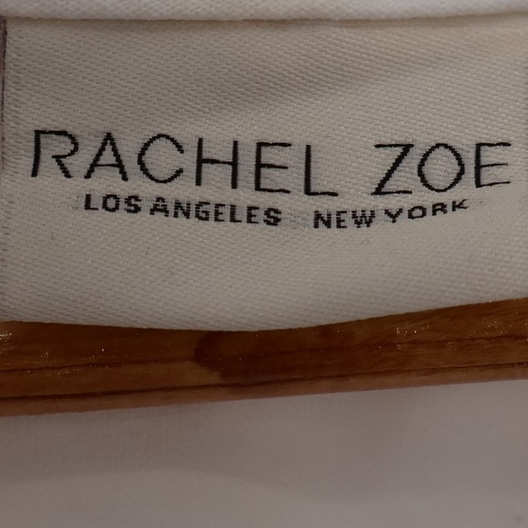 Rachel Zoe Linen Top Womens White Embroidered Rainbow Resort Vacation Size L - Picture 4 of 9